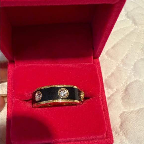 Kurt Geiger Gold and Black Ring stones - Picture 3 of 10